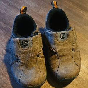 Merrell Kids Moccasins - Brown and Black Size 7 Toddler